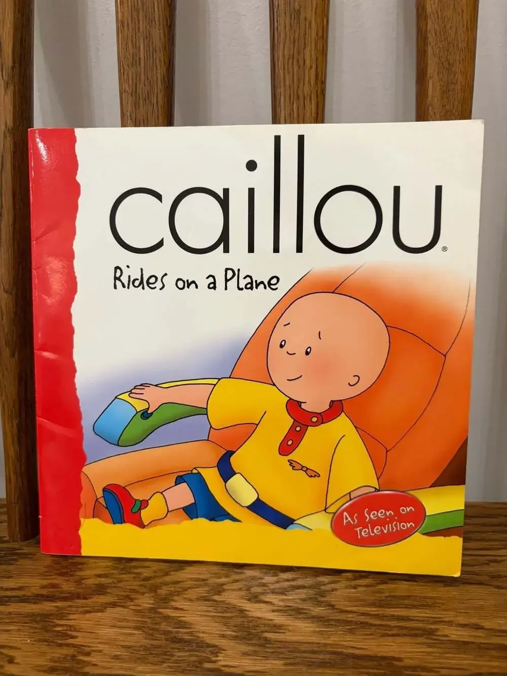 Caillou Rides on a Plane Backpack Series Children's Paperback Book